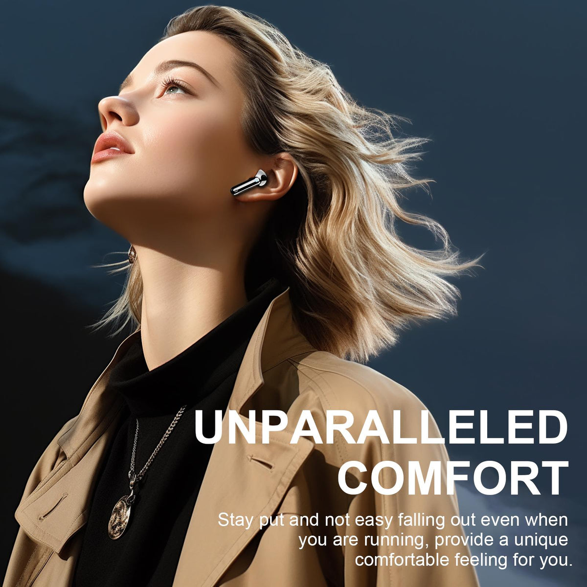 Wireless Earbuds, 2026 Bluetooth 5.4 Headphones HiFi Stereo 50H In Ear Buds HiFi Stereo, Deep Bass with ENC Noise Cancelling Mics, IP7 Waterproof Wireless Earphones with LED Display, Fast Charging Case