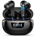 Wireless Earbuds, 2026 Bluetooth 5.4 Headphones HiFi Stereo 50H In Ear Buds HiFi Stereo, Deep Bass with ENC Noise Cancelling Mics, IP7 Waterproof Wireless Earphones with LED Display, Fast Charging Case