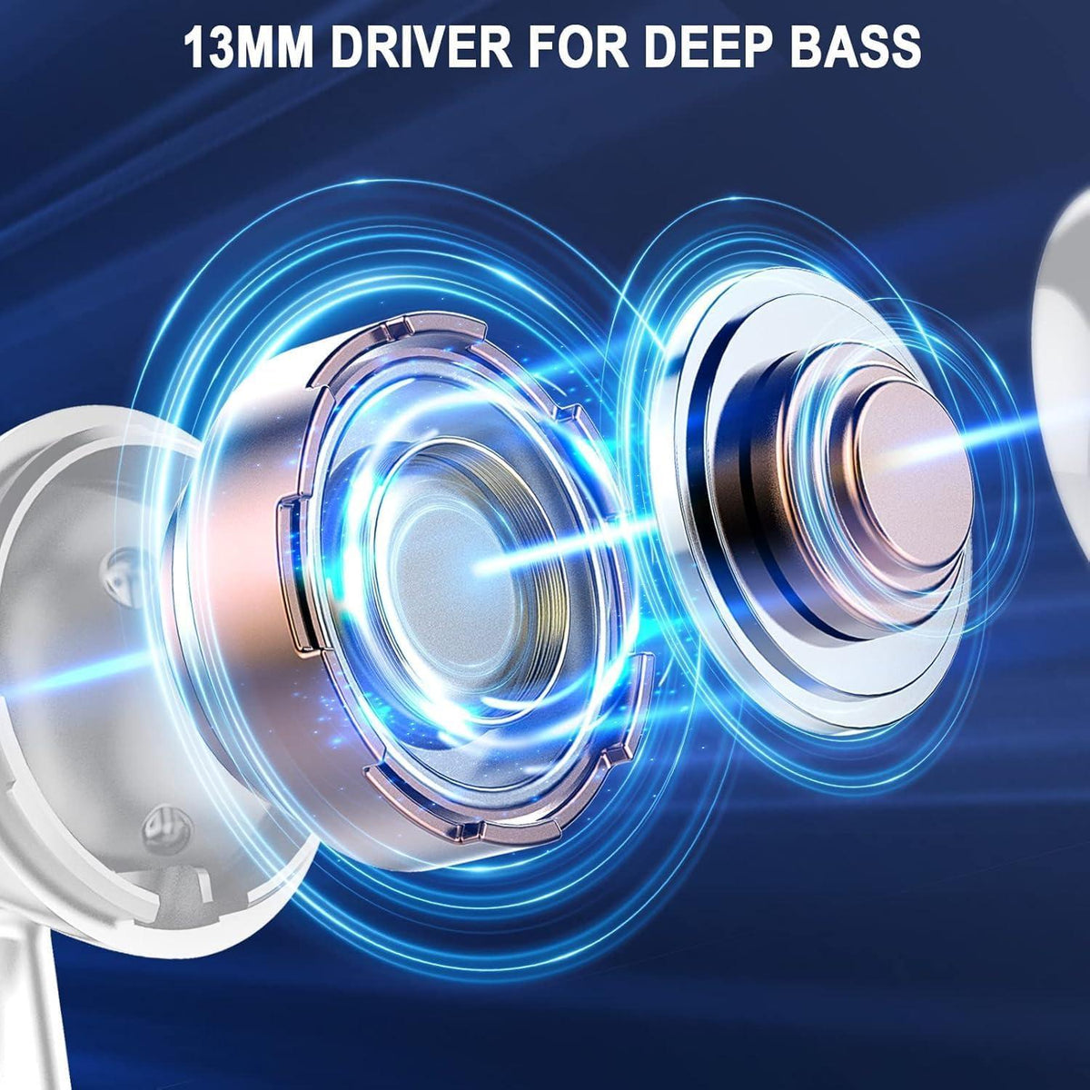 Wireless Bluetooth 5.4 Earbuds, LED Power Display Headphones, 6D Stereo HiFi Stereo Earbuds, In-Ear Noise Cancelling Mic, 40H Playback Mini Case, IP7 Waterproof Sports Earphones, Android iOS