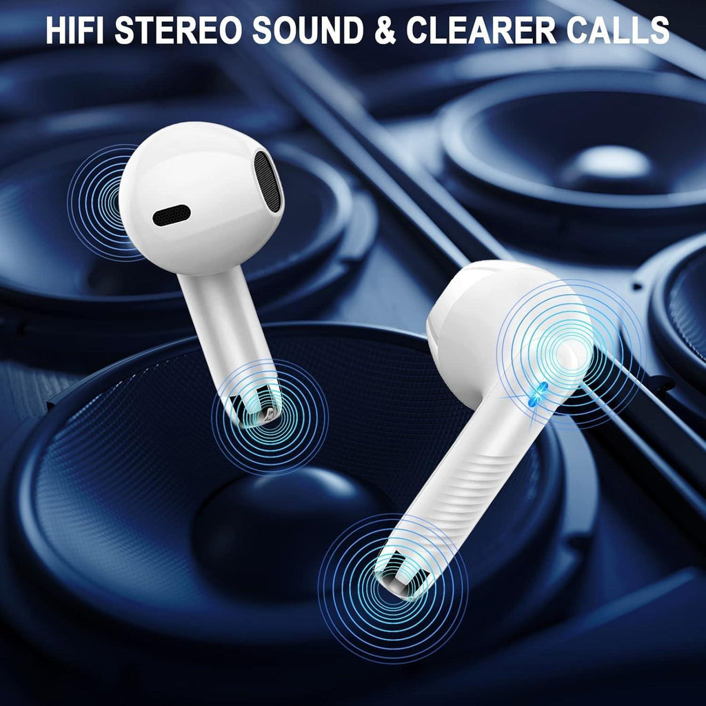 Wireless Bluetooth 5.4 Earbuds, LED Power Display Headphones, 6D Stereo HiFi Stereo Earbuds, In-Ear Noise Cancelling Mic, 40H Playback Mini Case, IP7 Waterproof Sports Earphones, Android iOS